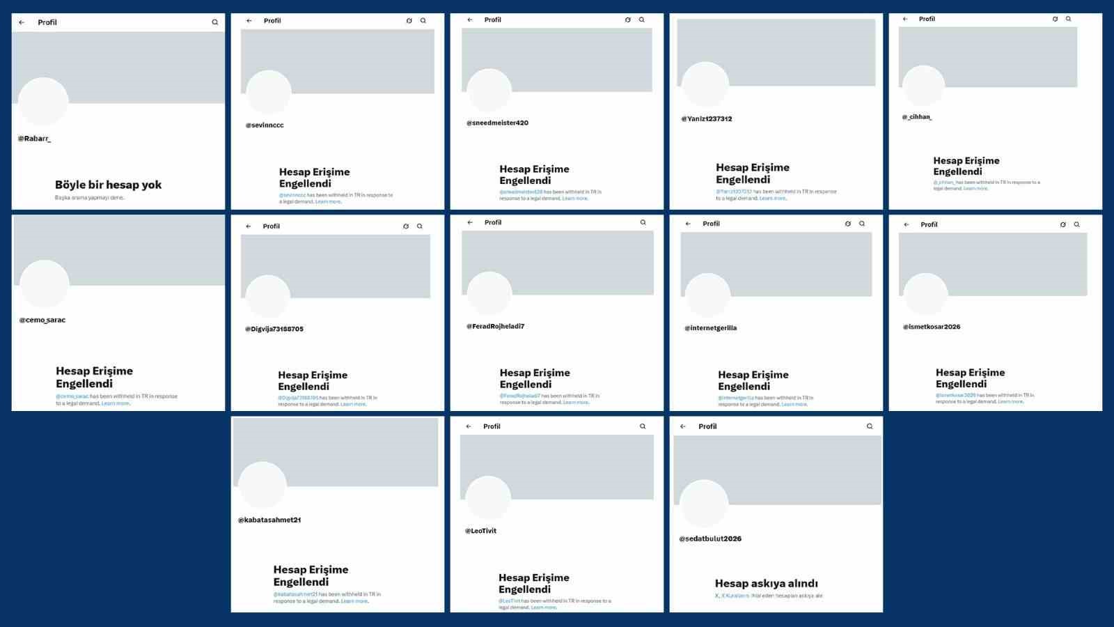 Epstein dosyaları kapsamında bilgi kirliliği oluşturan hesaplara erişim engeli