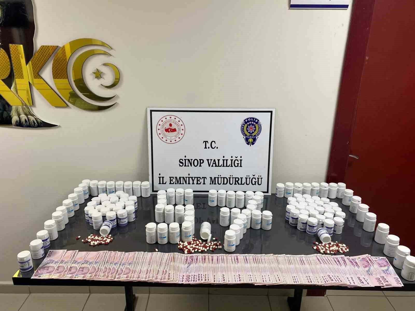 Sinop’ta 6 bin 245 uyuşturucu hap ele geçirildi: 2 tutuklama