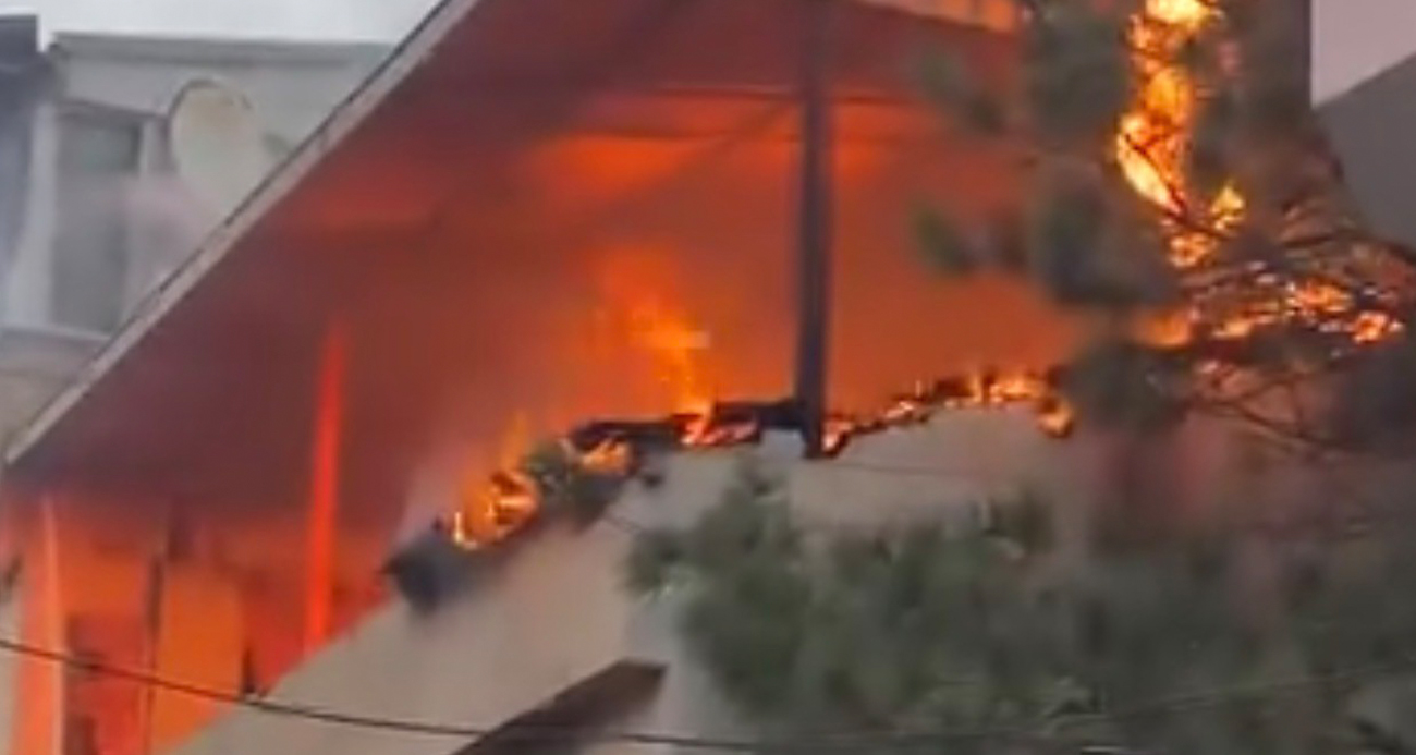 Bursa’da yangında daire alev topuna döndü