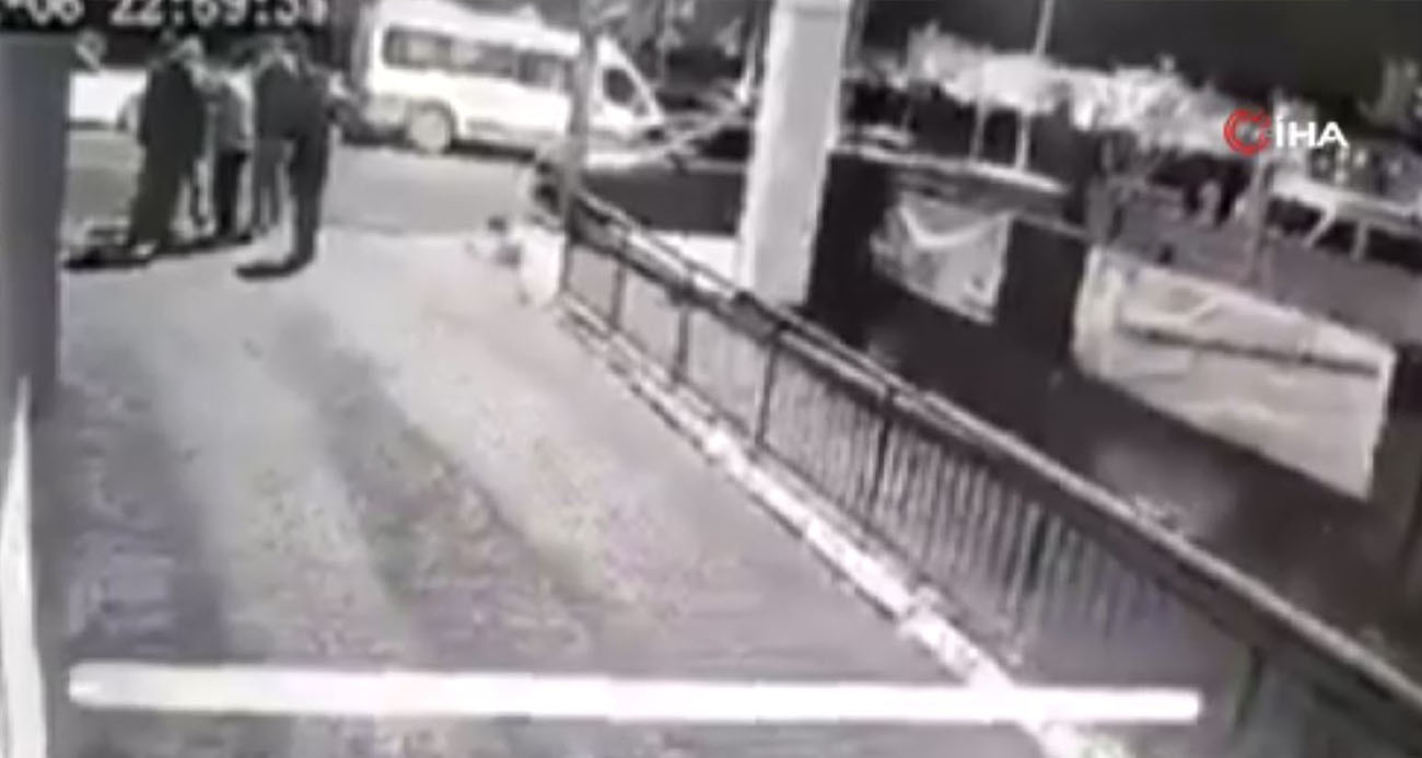 Küçükçekmece’de polis memuru ve eşini sokakta darp ettiler: O anlar kamerada