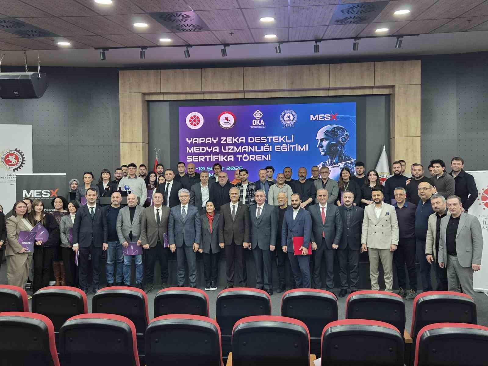 Samsun’da Yapay Zeka Destekli Medya Uzmanlığı eğitimi sona erdi