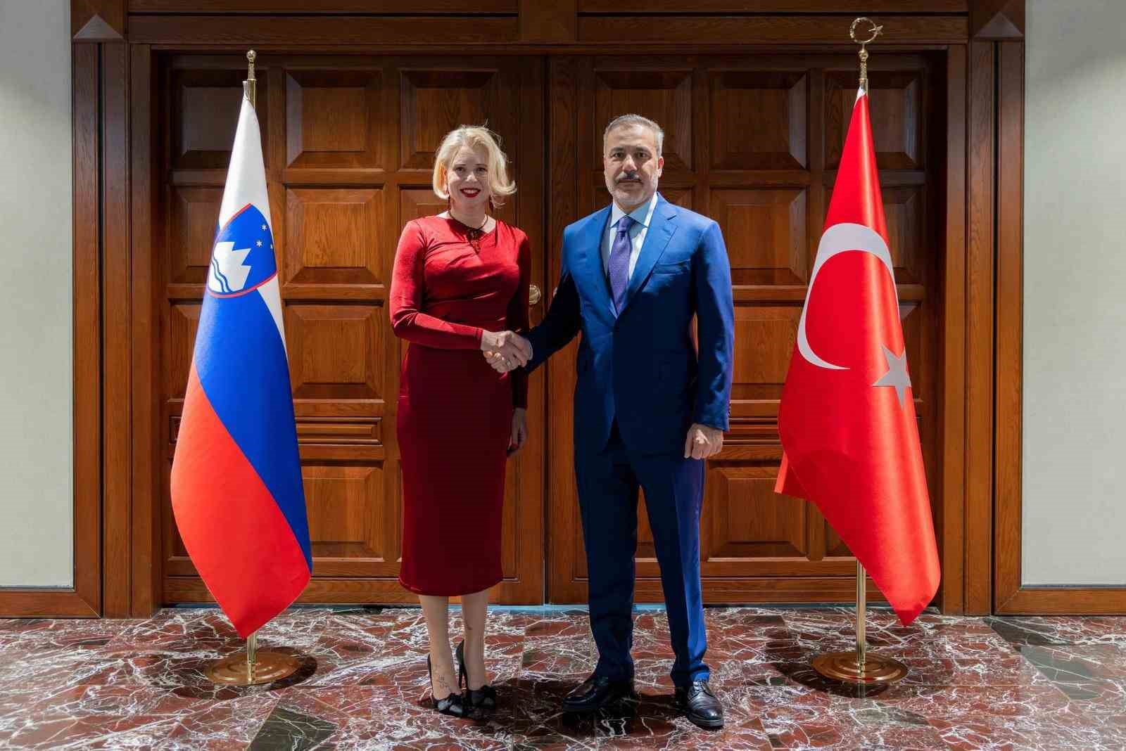 Bakan Fidan, Slovenya Ulusal Meclisi Başkanı Zupançiç ile görüştü