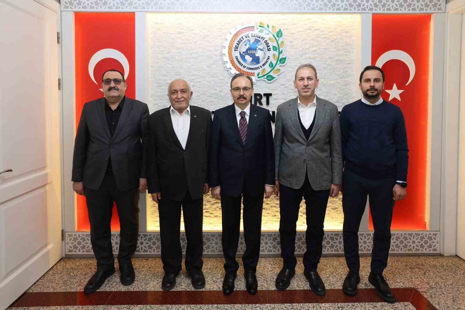 Vali Kızılkaya Siirt TSO başkan vekiliyle görüştü