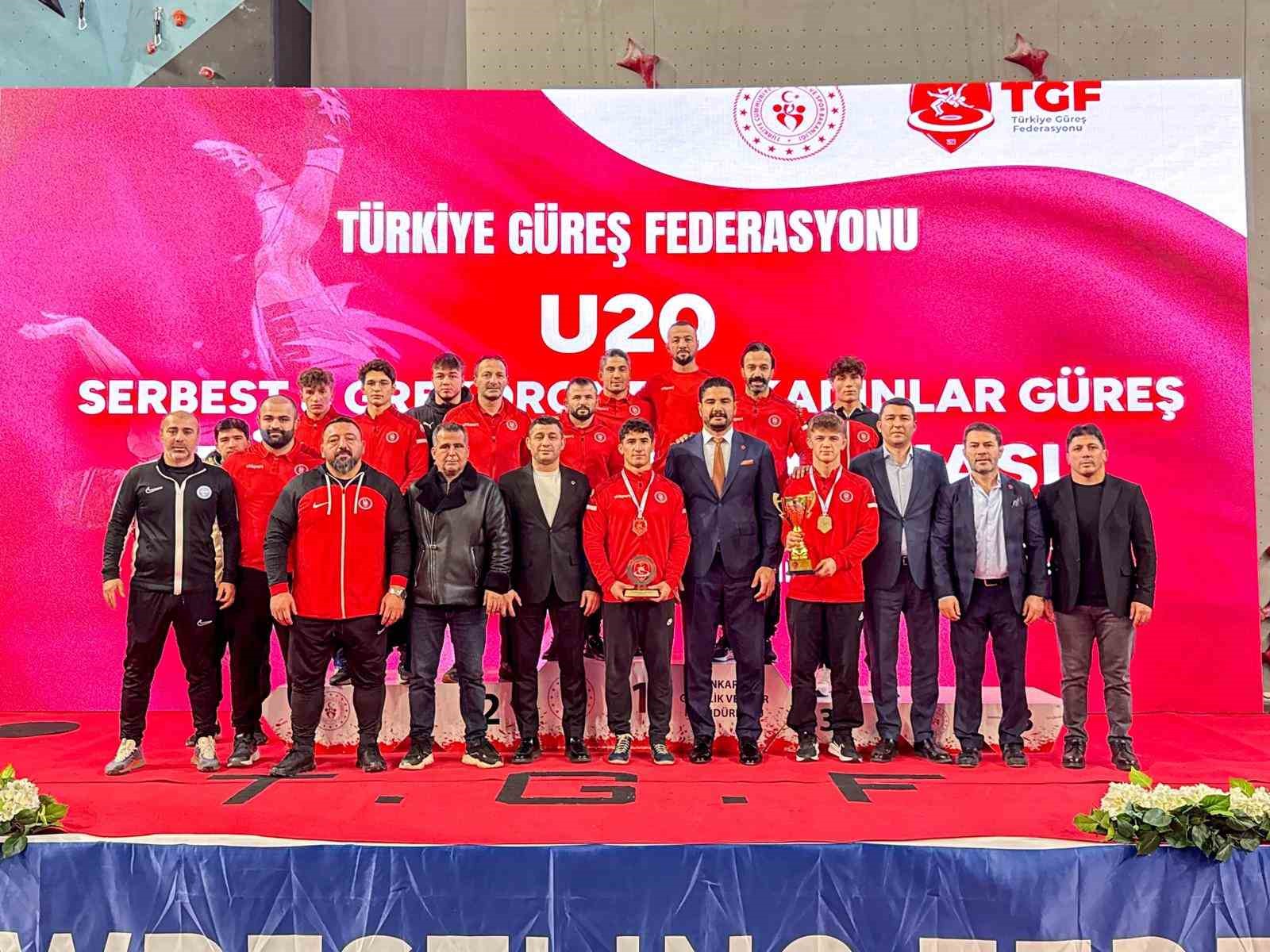 U20 Serbest Güreş Türkiye Şampiyonası sona erdi
