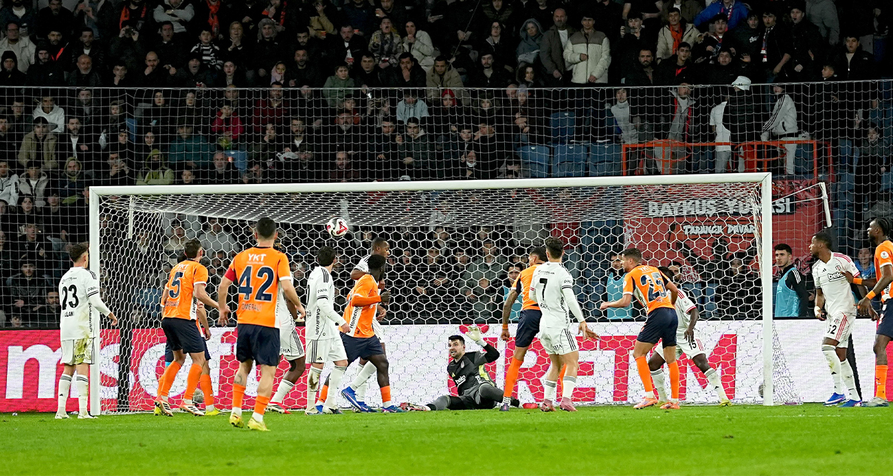Zafer 90+7'de geldi! Beşiktaş, Başakşehir'de hata yapmadı