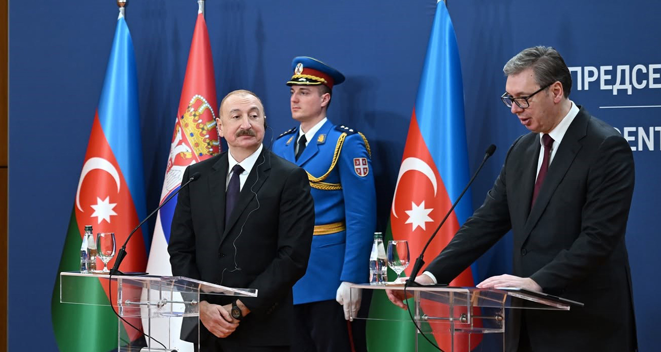 Azerbaycan Cumhurbaşkanı Aliyev Sırbistan’da