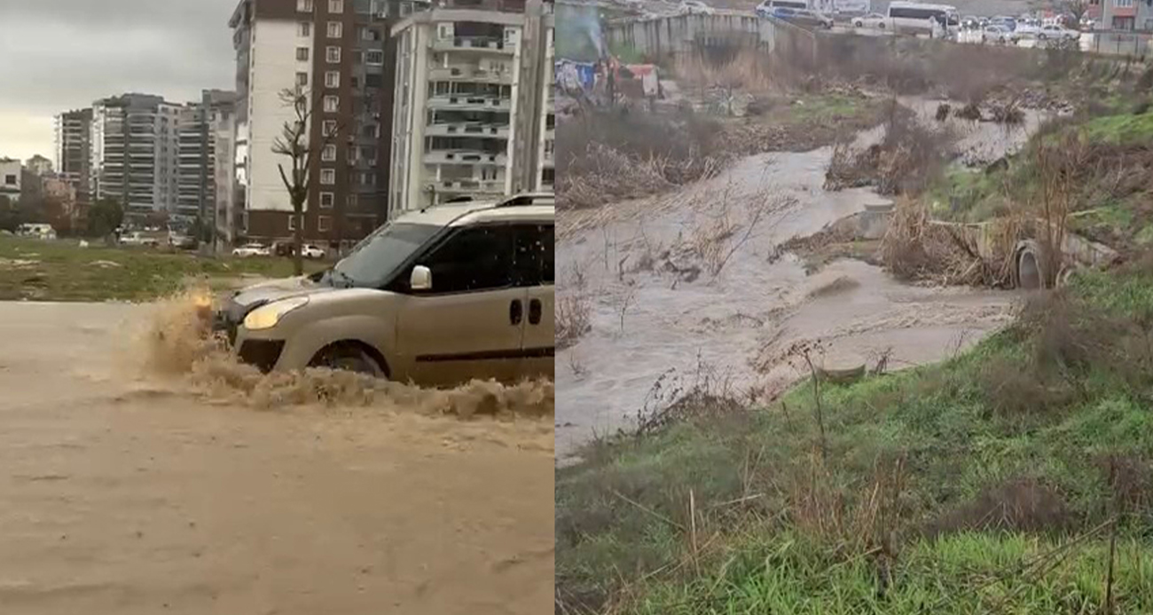 Edirne’de fırtınada yollar göle döndü, ağaç dalları kırıldı