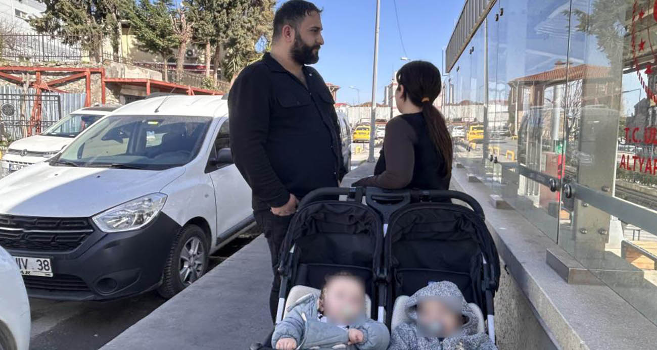 Esenyurt’ta eşi ve ikiz bebeklerinin gözü önünde darp edildi