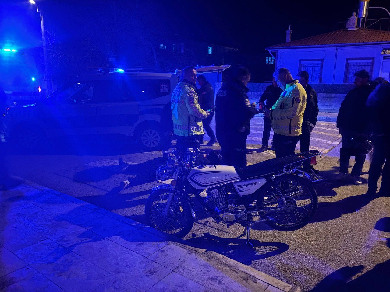 Erzincan’da motosiklet kazası