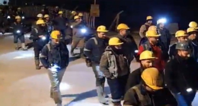 Kınık’ta maden işçileri eylemde