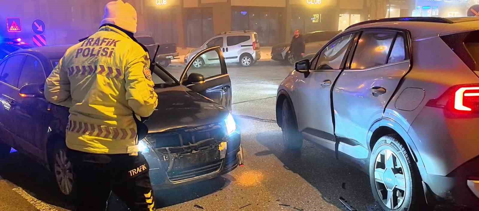 Palandöken’de trafik kazası: 1 yaralı