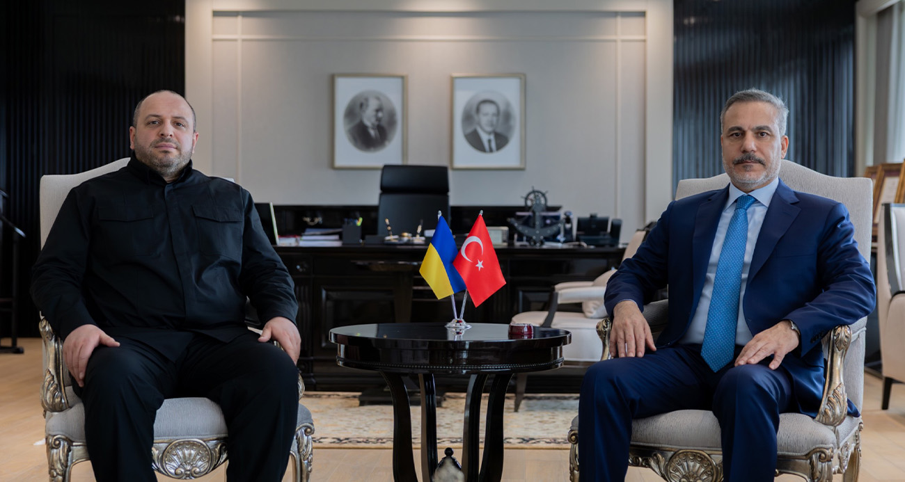 Bakan Fidan, Ukrayna Milli Güvenlik ve Savunma Konseyi Sekreteri Umerov ile görüştü