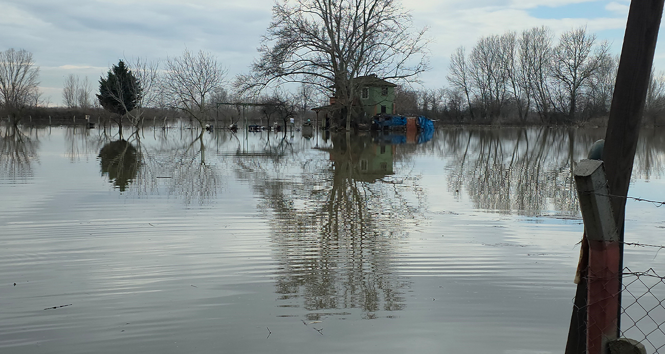 Edirne’de taşkın suları çekiliyor