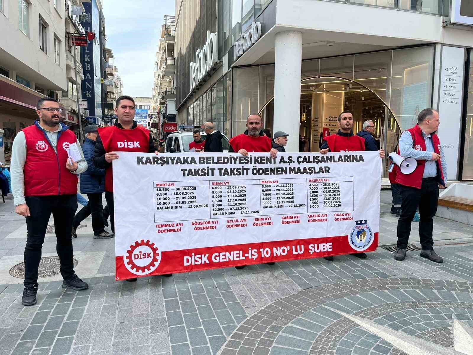 Karşıyaka’da 400 bin TL alacağa 750 TL gıda kartı