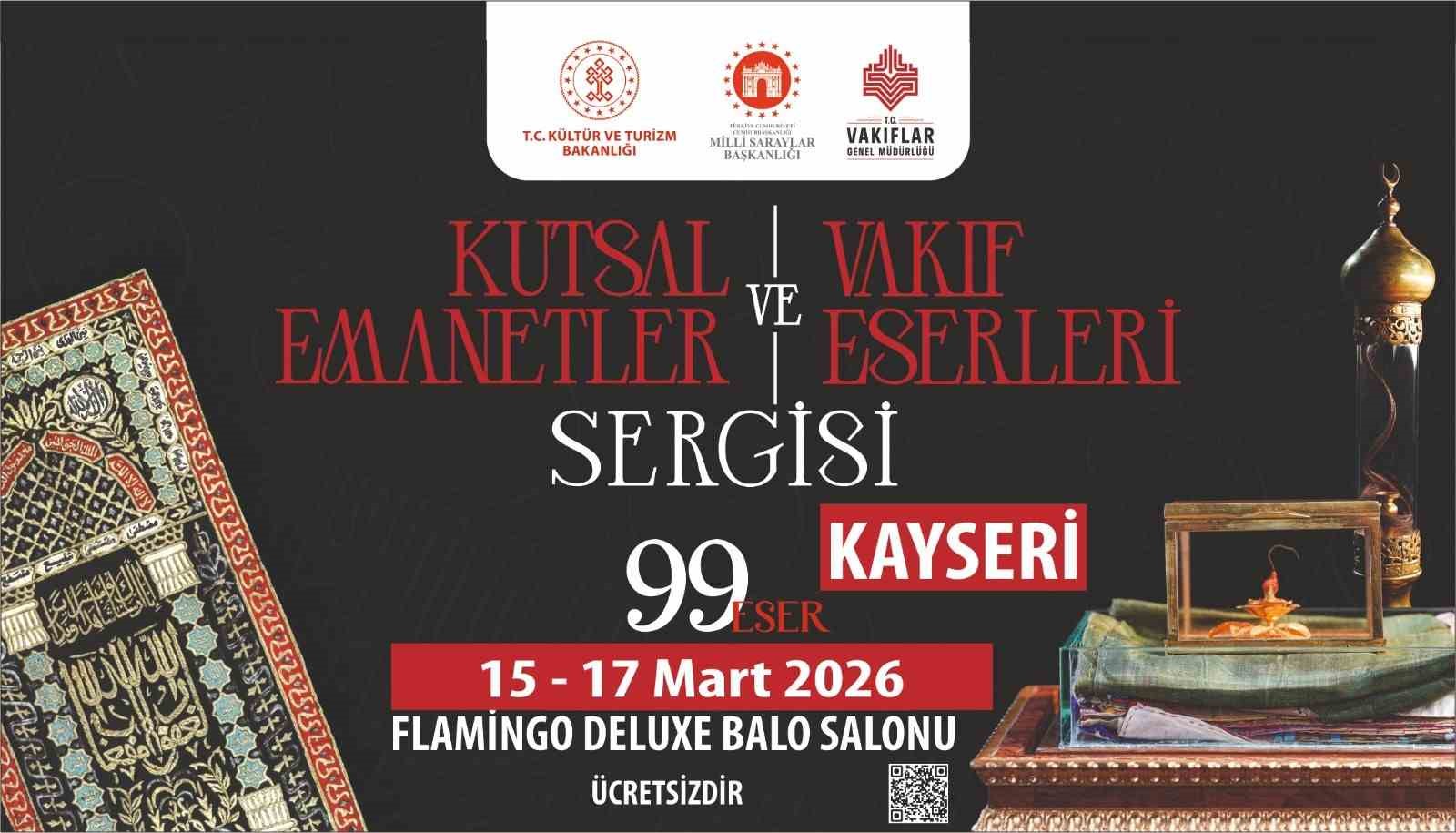 Kutsal emanetler Kadir Gecesi Kayseri’de