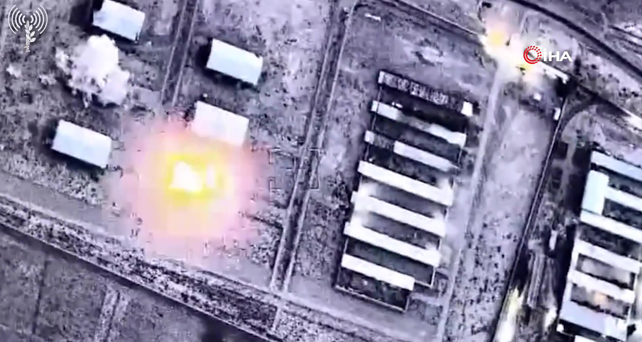 İsrail ordusu, İran’a düzenlenen saldırılara ait yeni görüntüler paylaştı.