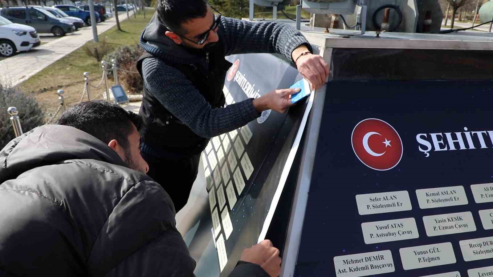 Elazığ’da şehitler anıtı restore edildi