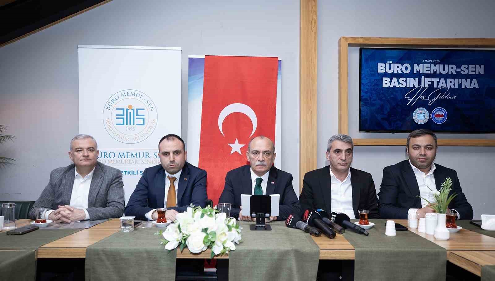 Büro Memur-Sen Başkanı Yazgan: 