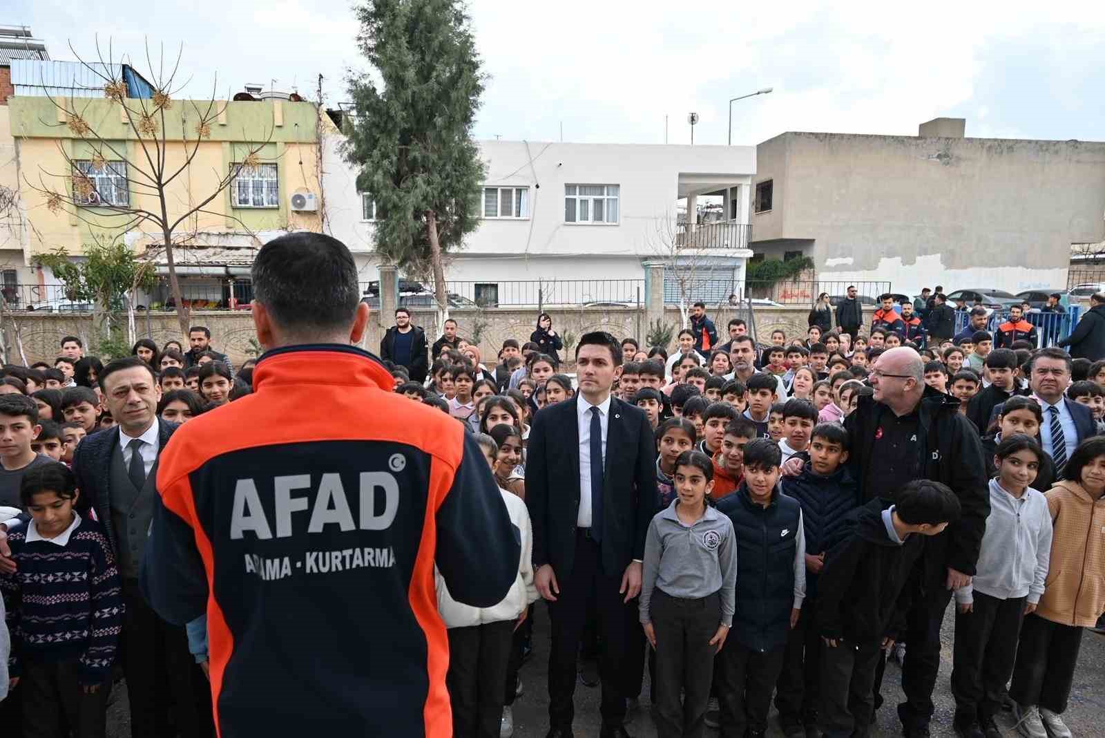 Nusaybin’de deprem tatbikatı gerçekleştirildi