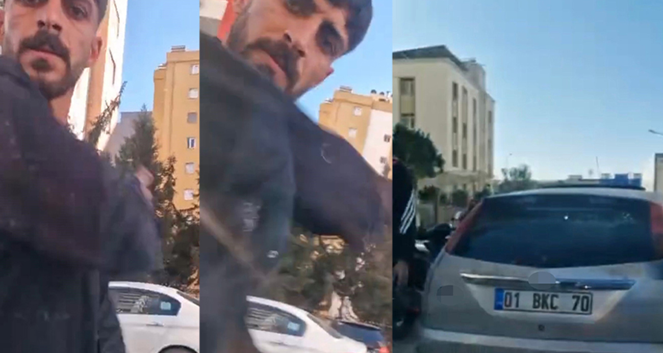 Adana’da trafikte yol verme kavgasında aracın önünü kesip saldırdılar