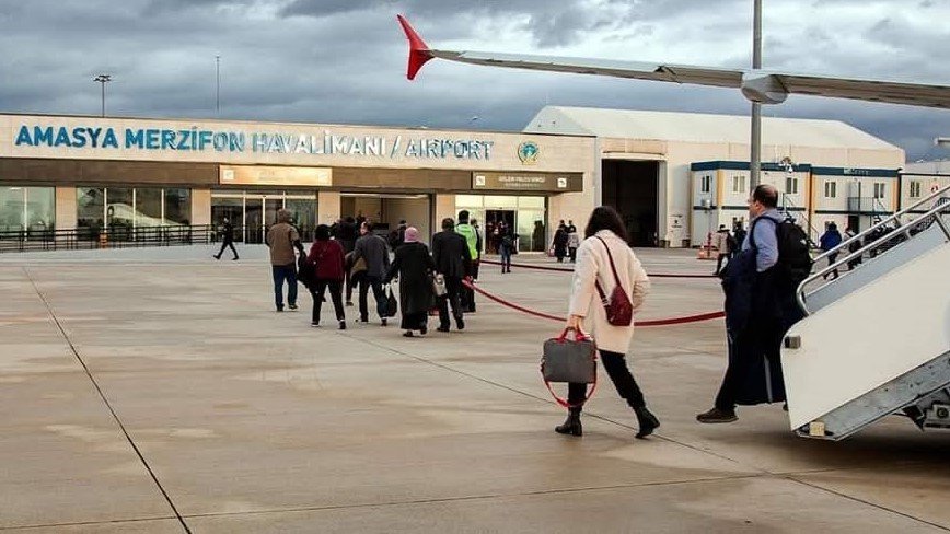 Amasya Merzifon Havalimanı’ndan şubatta 11 binden fazla yolcu uçtu