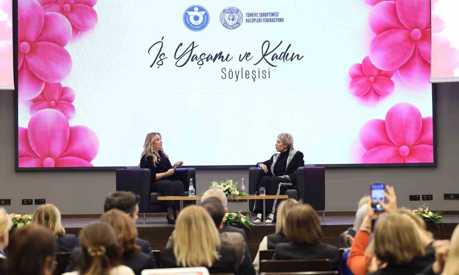 İş kadını Leyla Alaton İzmirli kadınlarla buluştu