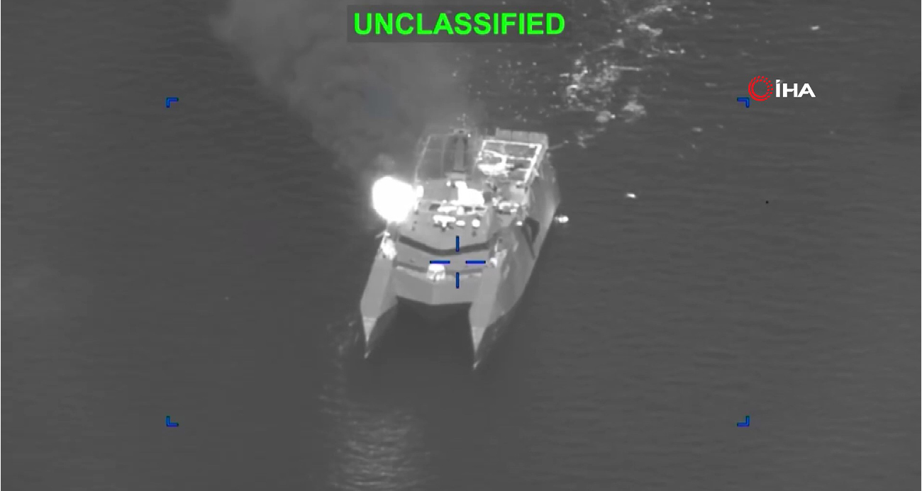 ABD, İran Donanması’na düzenlenen saldırı anlarını paylaştı