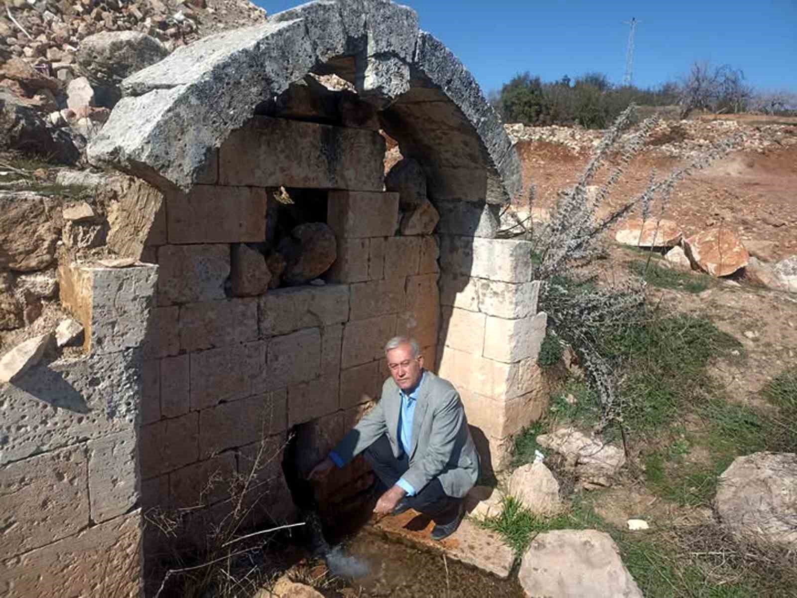 Altun’dan Araban’daki tarihi çeşmelerde restore talebi