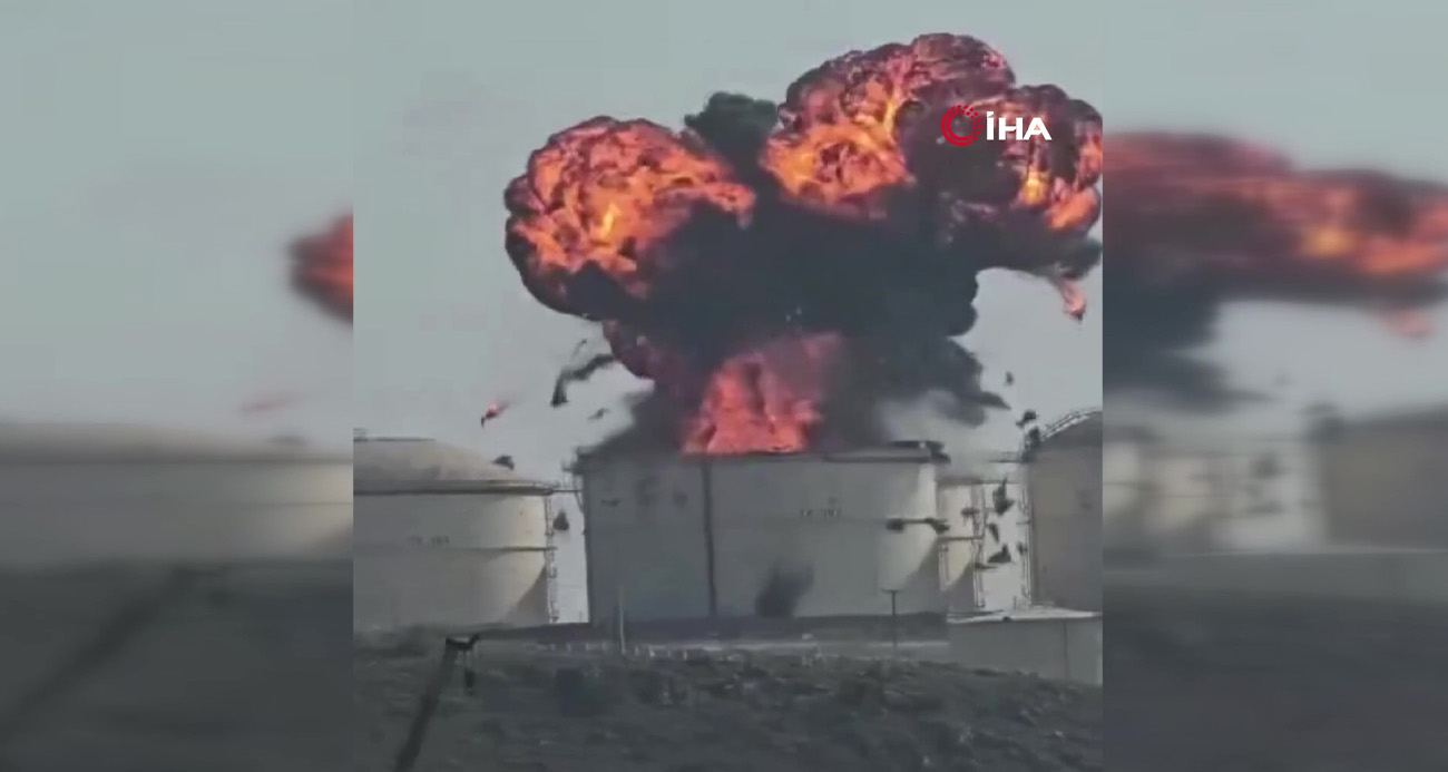 Umman’ın petrol depolama tesislerine yönelik saldırı anı ortaya çıktı