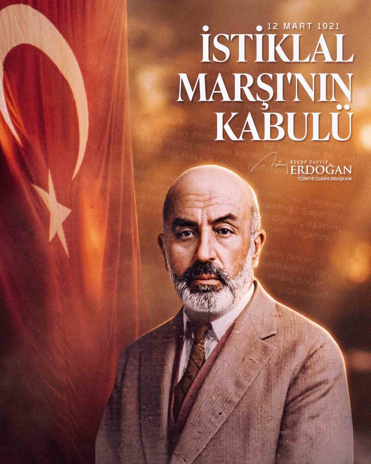 Cumhurbaşkanı Erdoğan’dan ’İstiklal Marşı’ mesajı