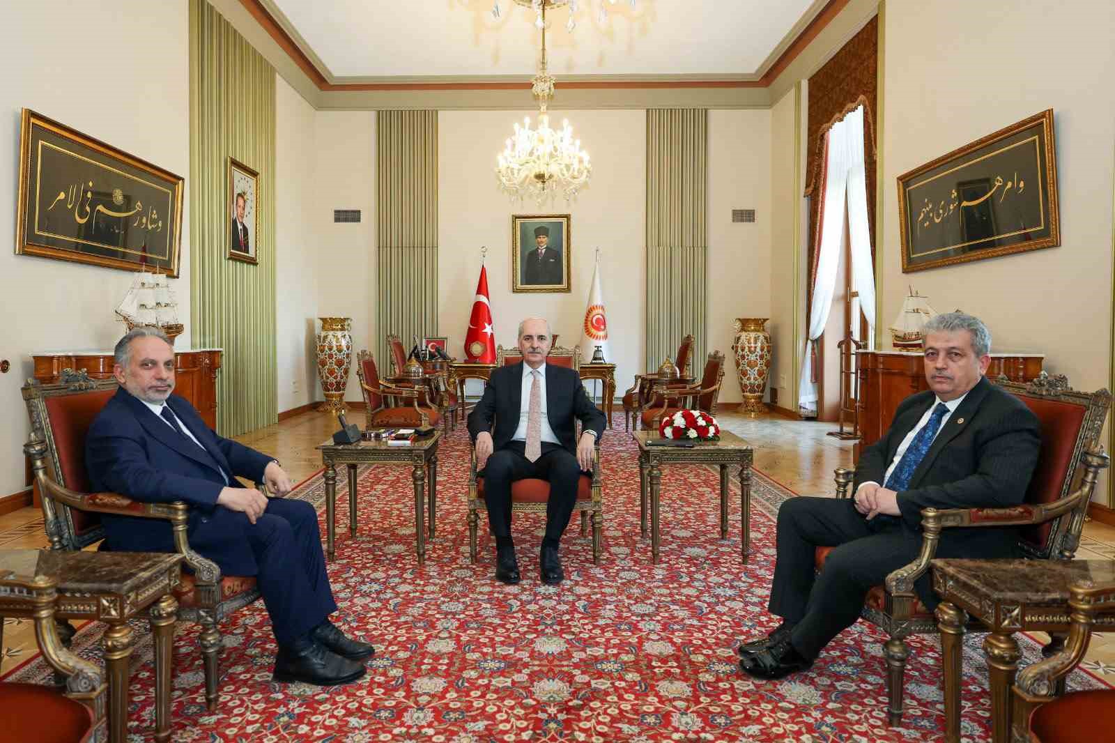 Başkan Yalçın’dan Meclis Başkanı Kurtulmuş’a anlamlı ziyaret