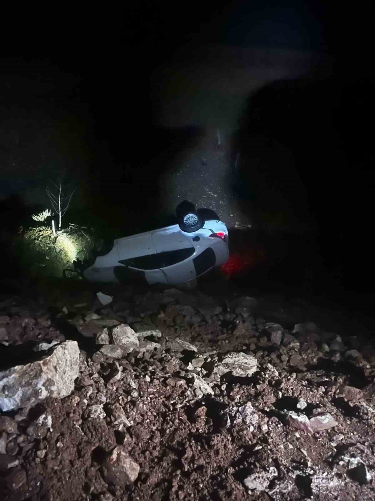 Kurtalan’da otomobil takla attı: 1 yaralı