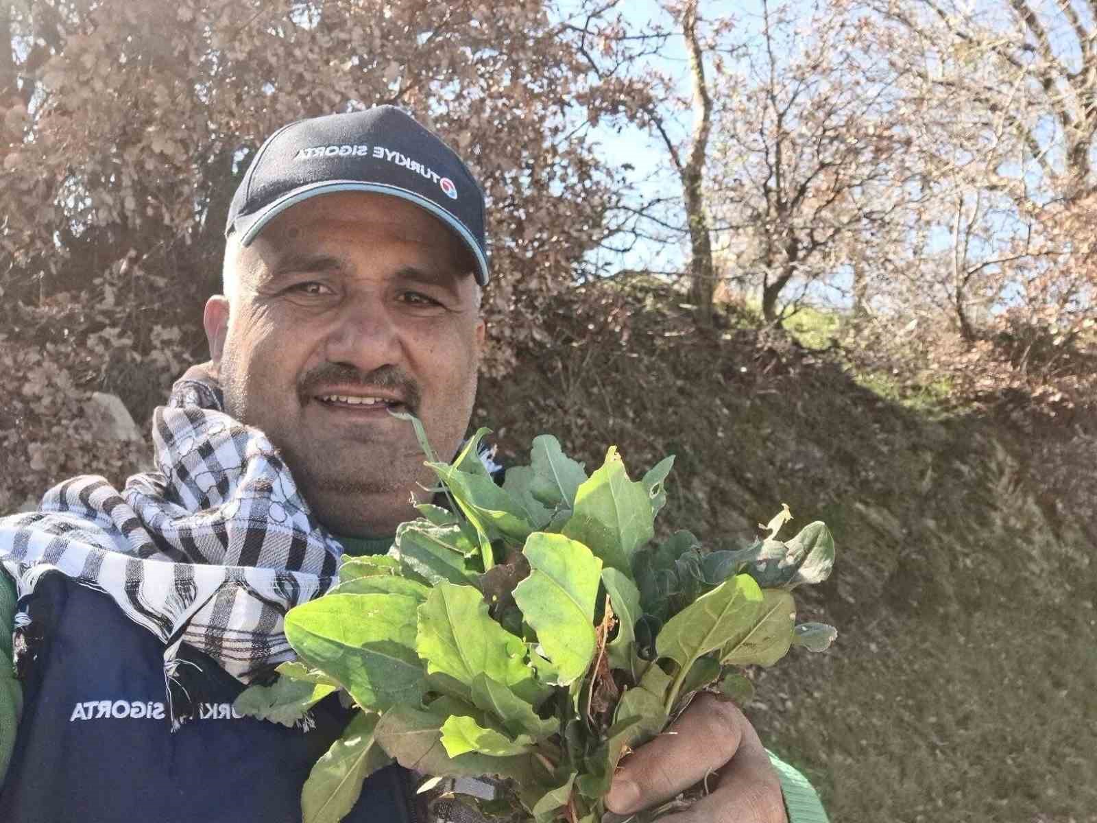 Sarıgöl’de baharın habercisi ekşi kulak tezgahlarda yerini aldı