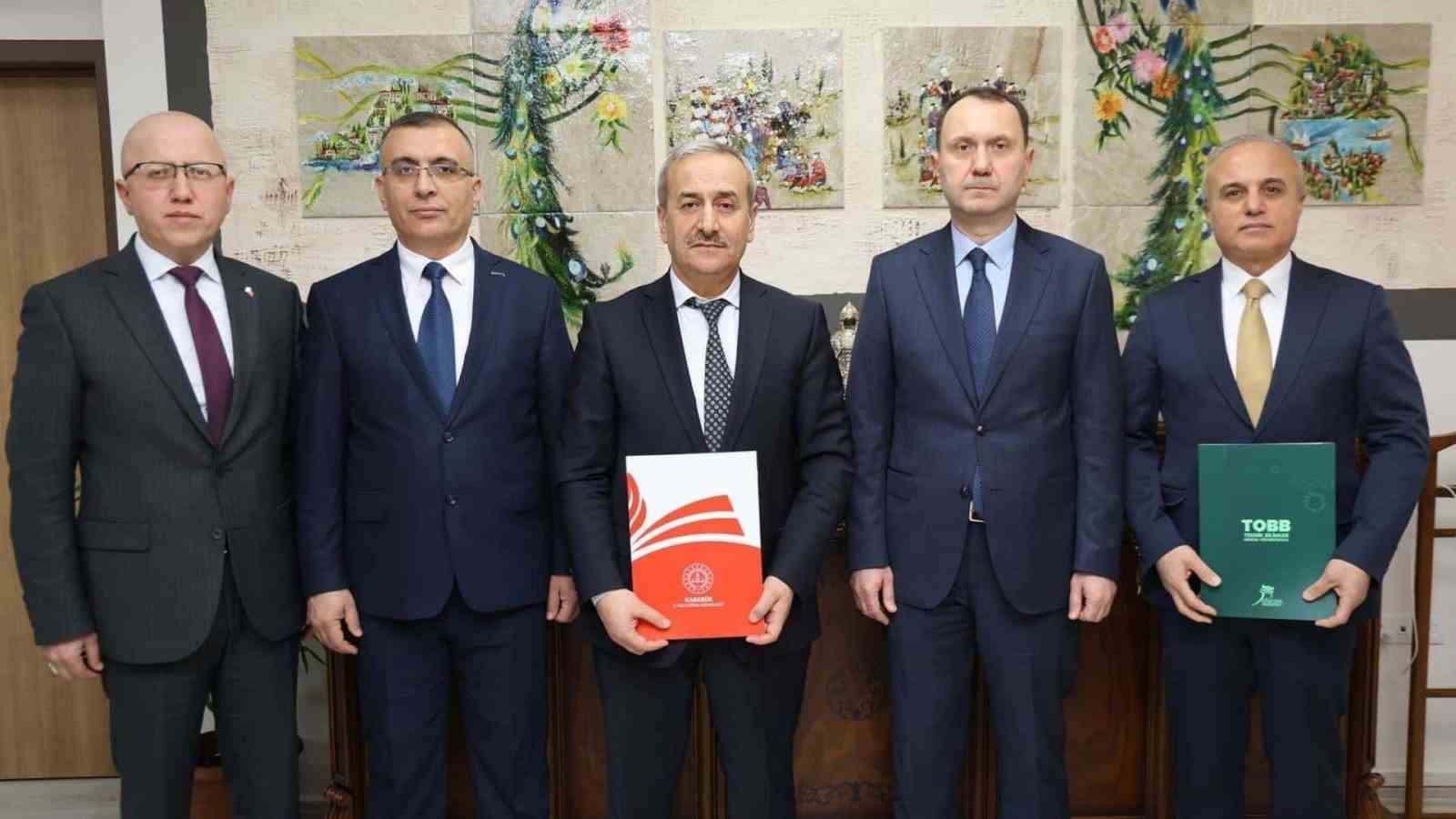 KBÜ mesleki eğitimde iş birliği çalışmalarını sürdürüyor