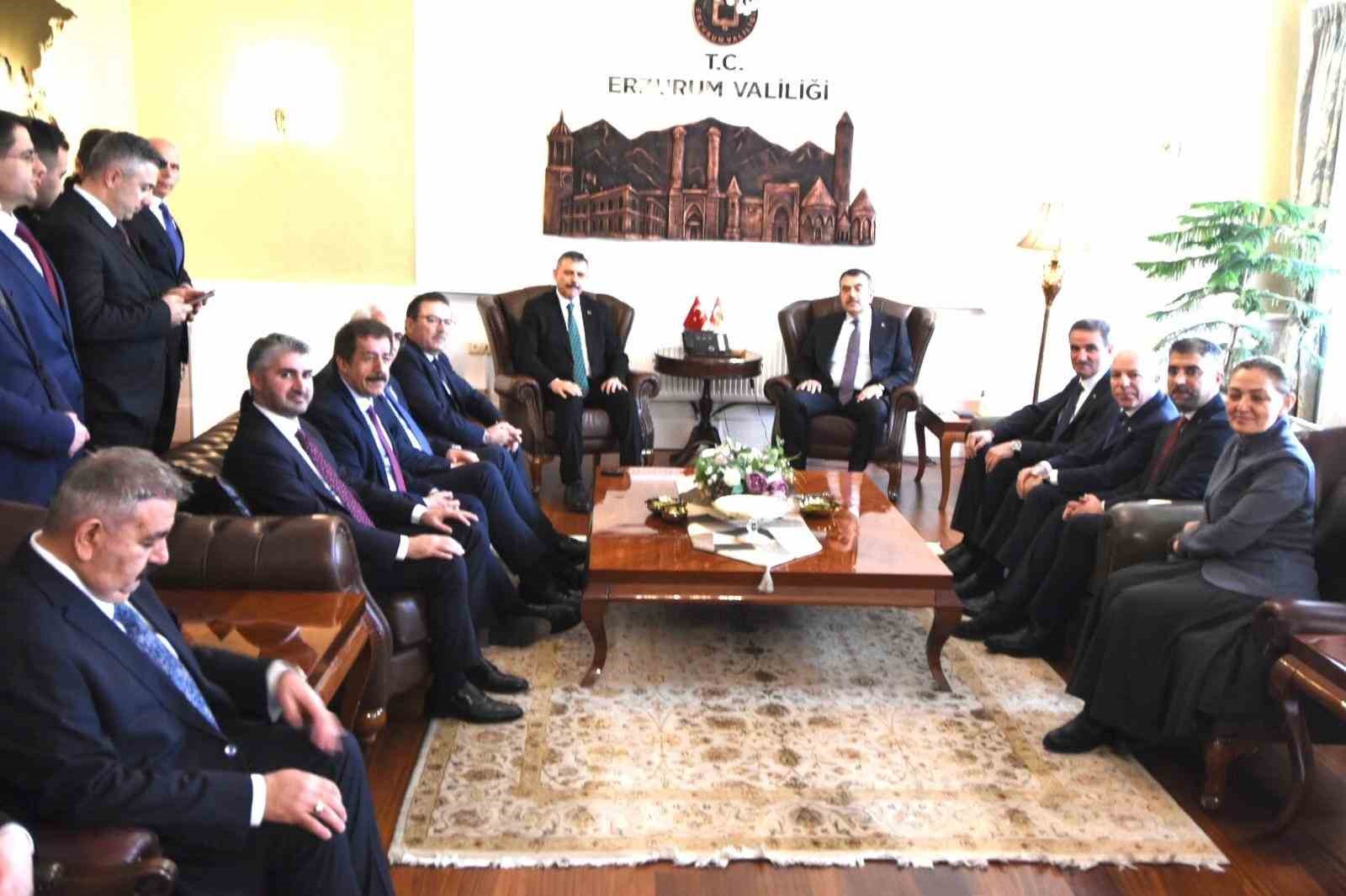 İçişleri Bakanı Çiftçi ve Milli Eğitim Bakanı Tekin Erzurum’da