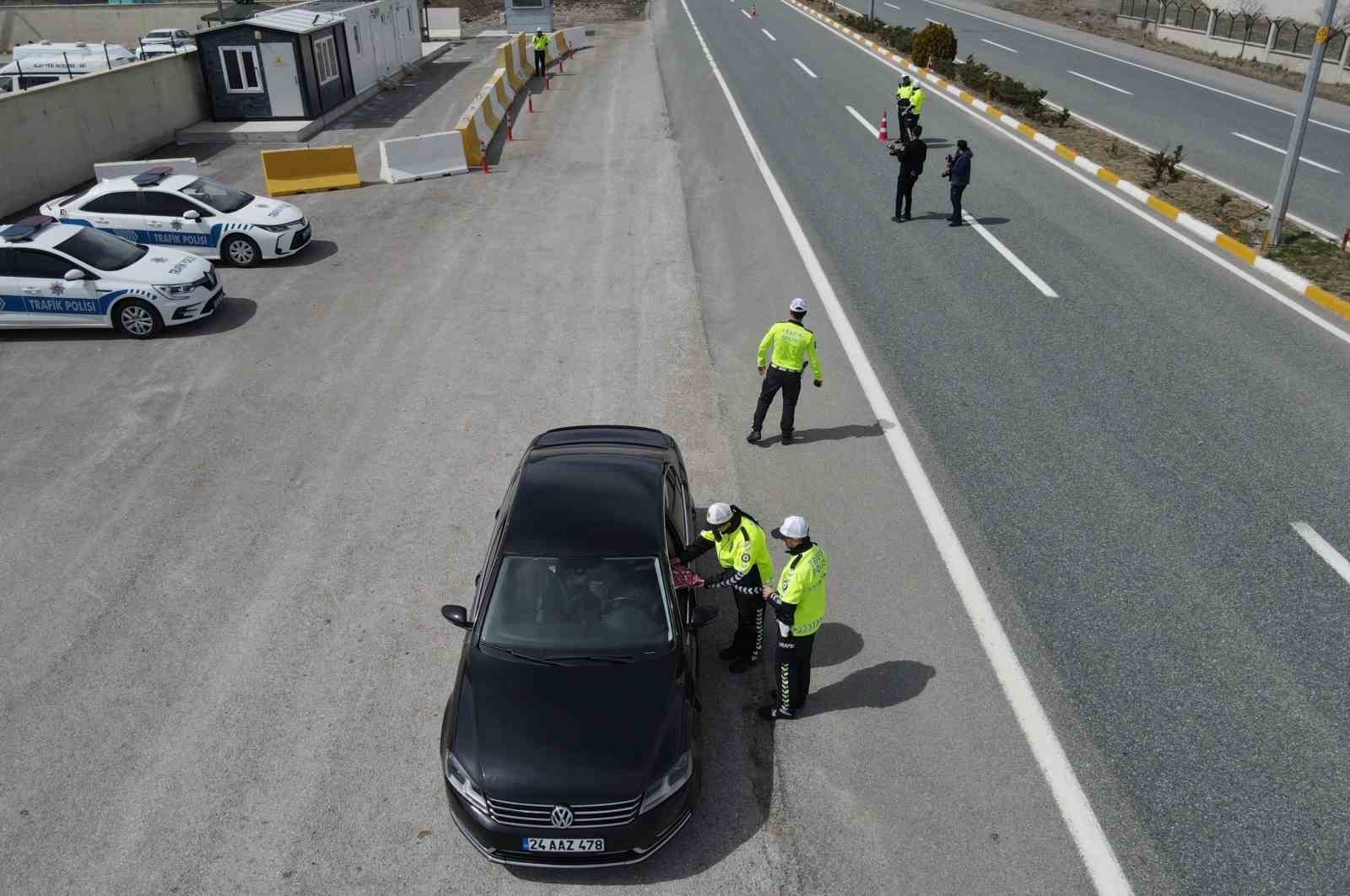 Erzincan’da bayram tatilinde 11 bin 611 araç denetlendi