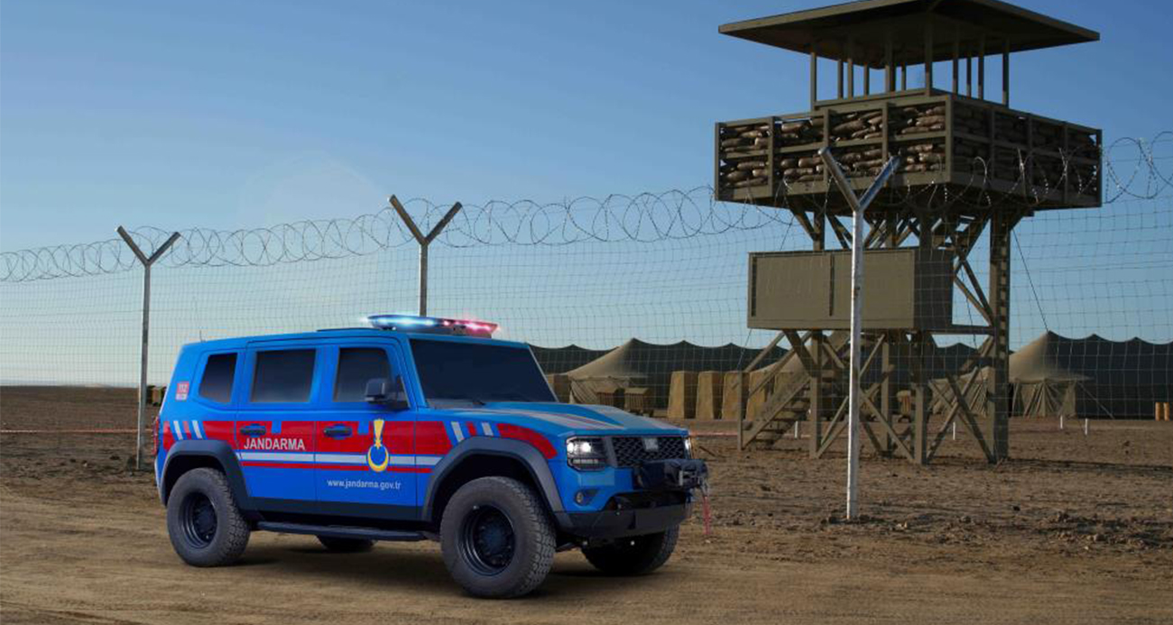 Türkiye’nin ilk yerli ve milli doğuştan zırhlı aracı olan TULGA 4x4’ün Jandarmaya teslimatları başladı