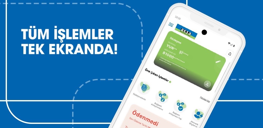 Aksa Doğalgaz Mobil, uygulama mağazalarında yayınlandı