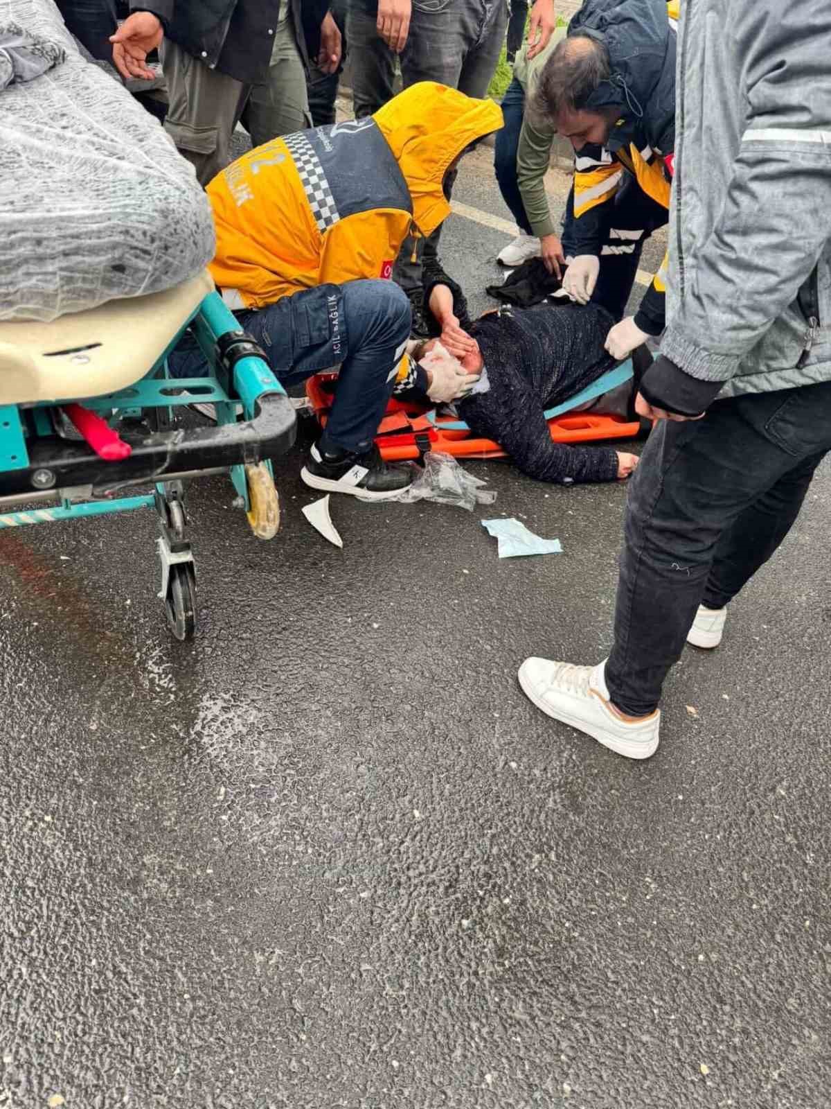 Mardin’de tankerin çarptığı yaya yaralandı