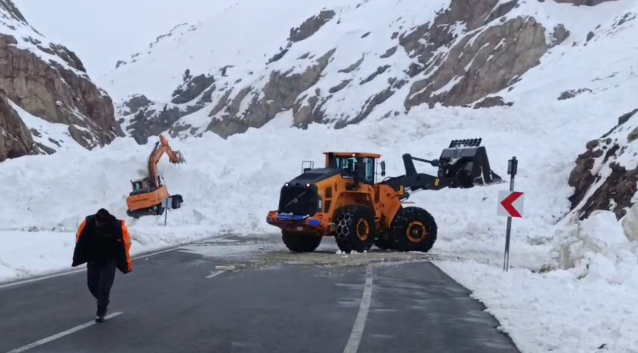 Van-Hakkari karayolunda çığ: Çok sayıda araç mahsur kaldı