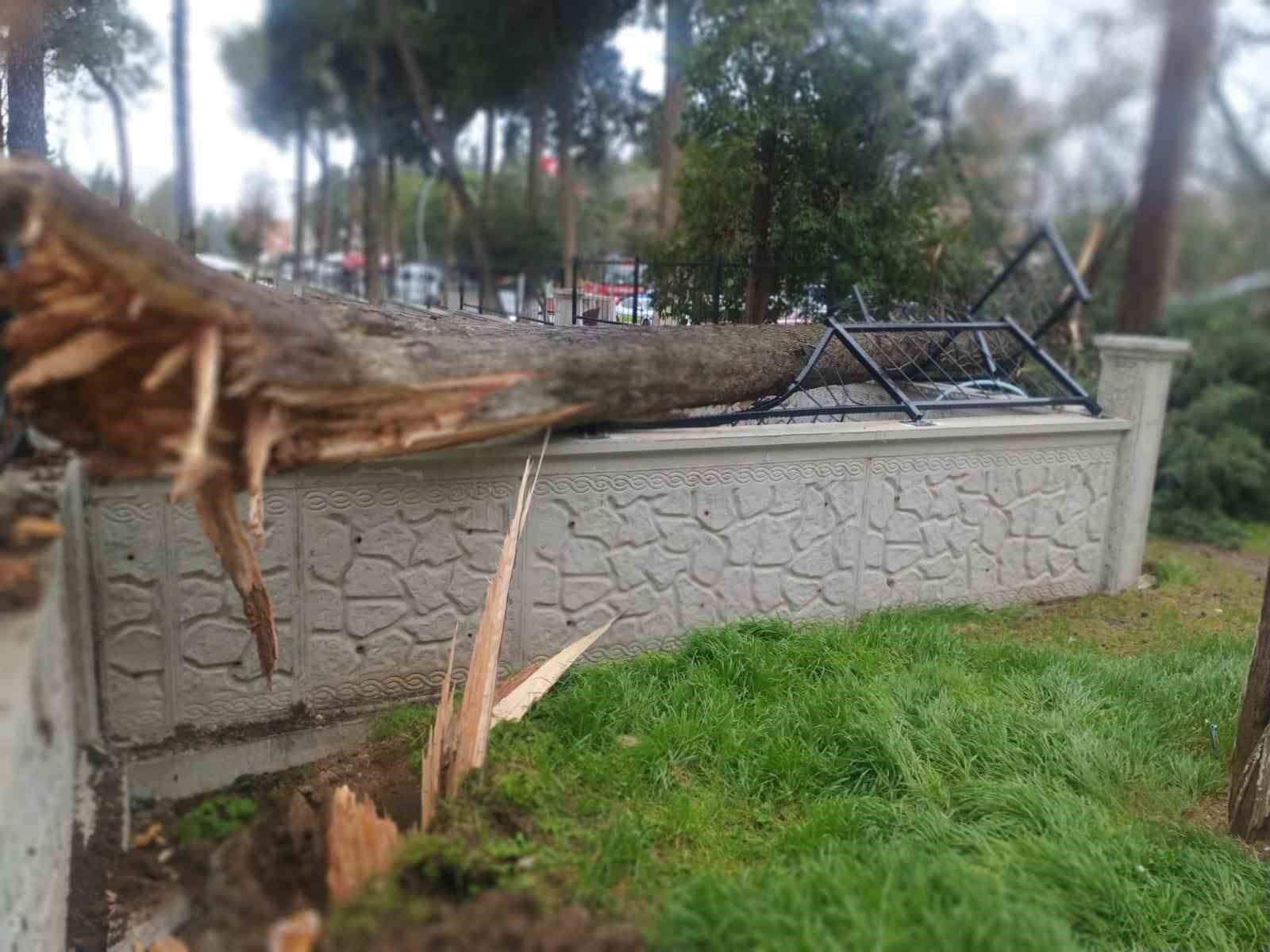 Fırtına Tavas’ta hayatı felç etti