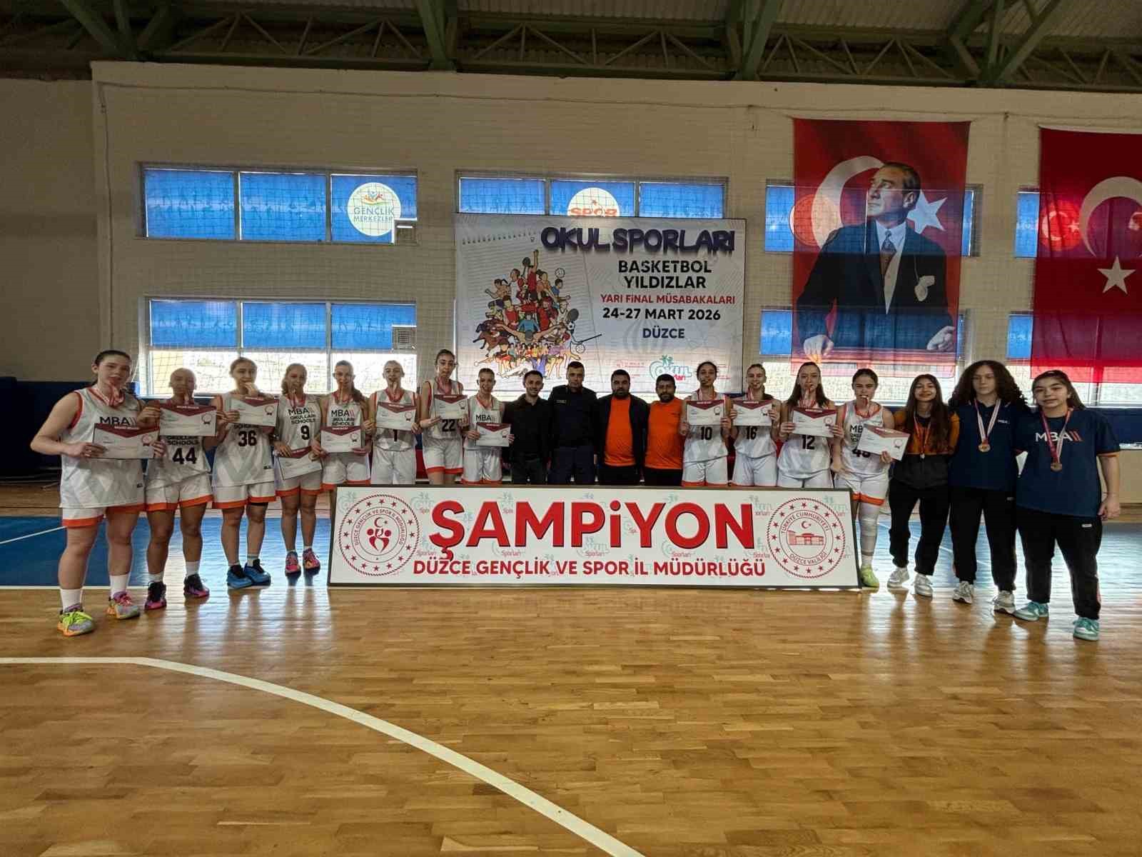 Okul sporları yıldızlar basketbol yarı finalde şampiyonlar belli oldu