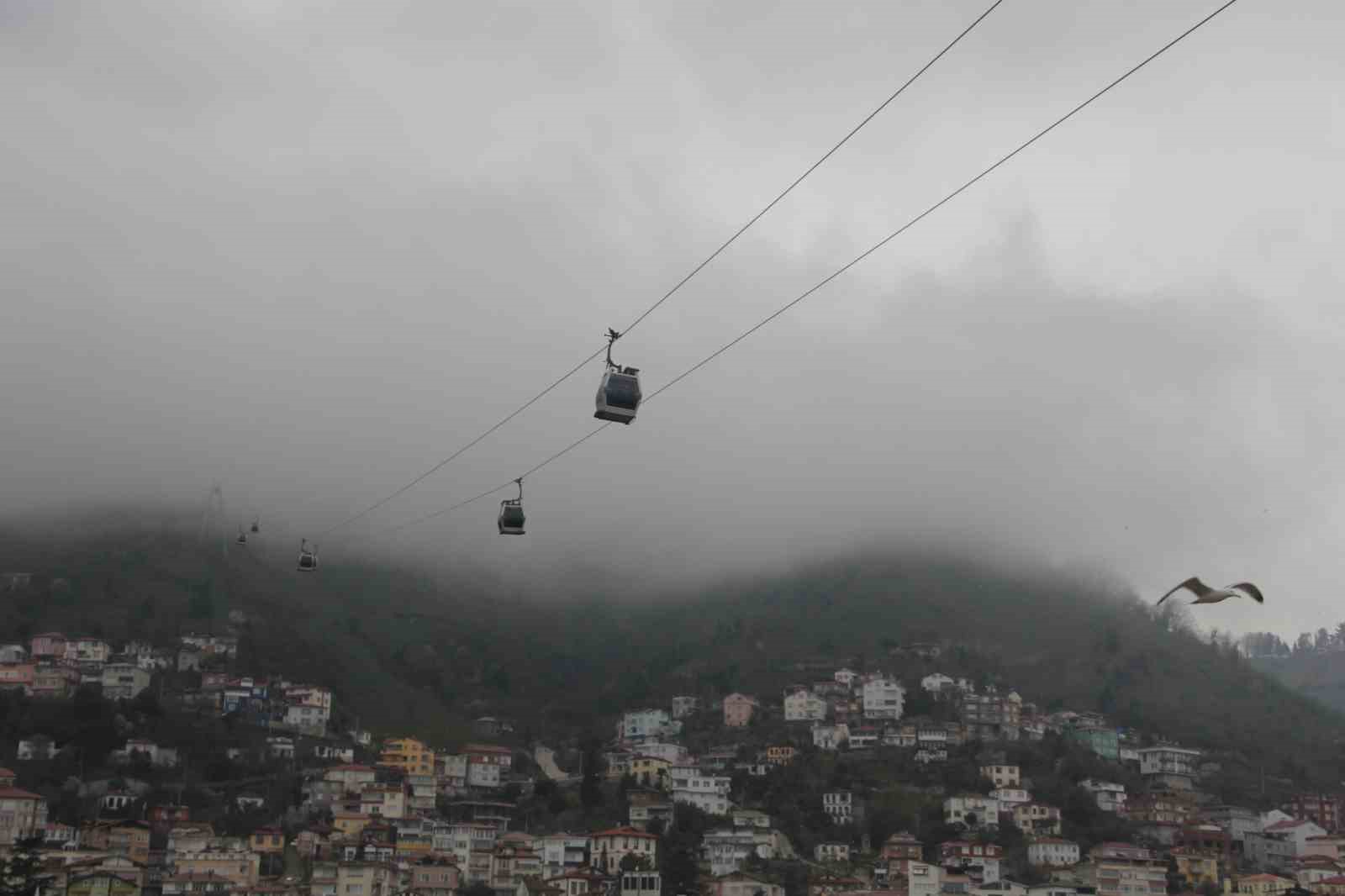 Ordu’nun ‘seyir terası’nda sis güzelliği