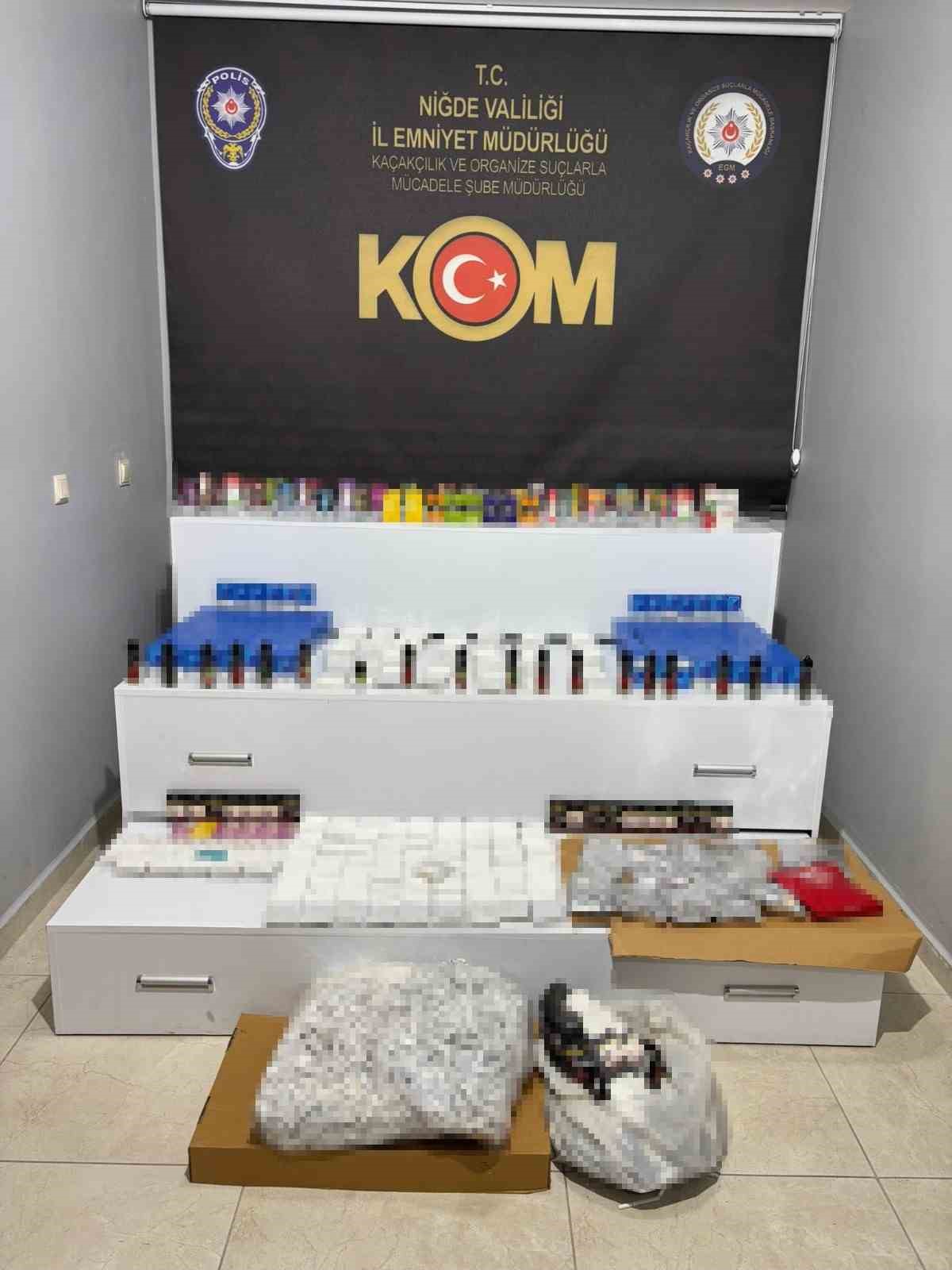 Niğde’de kaçak tütün operasyonunda 2 gözaltı