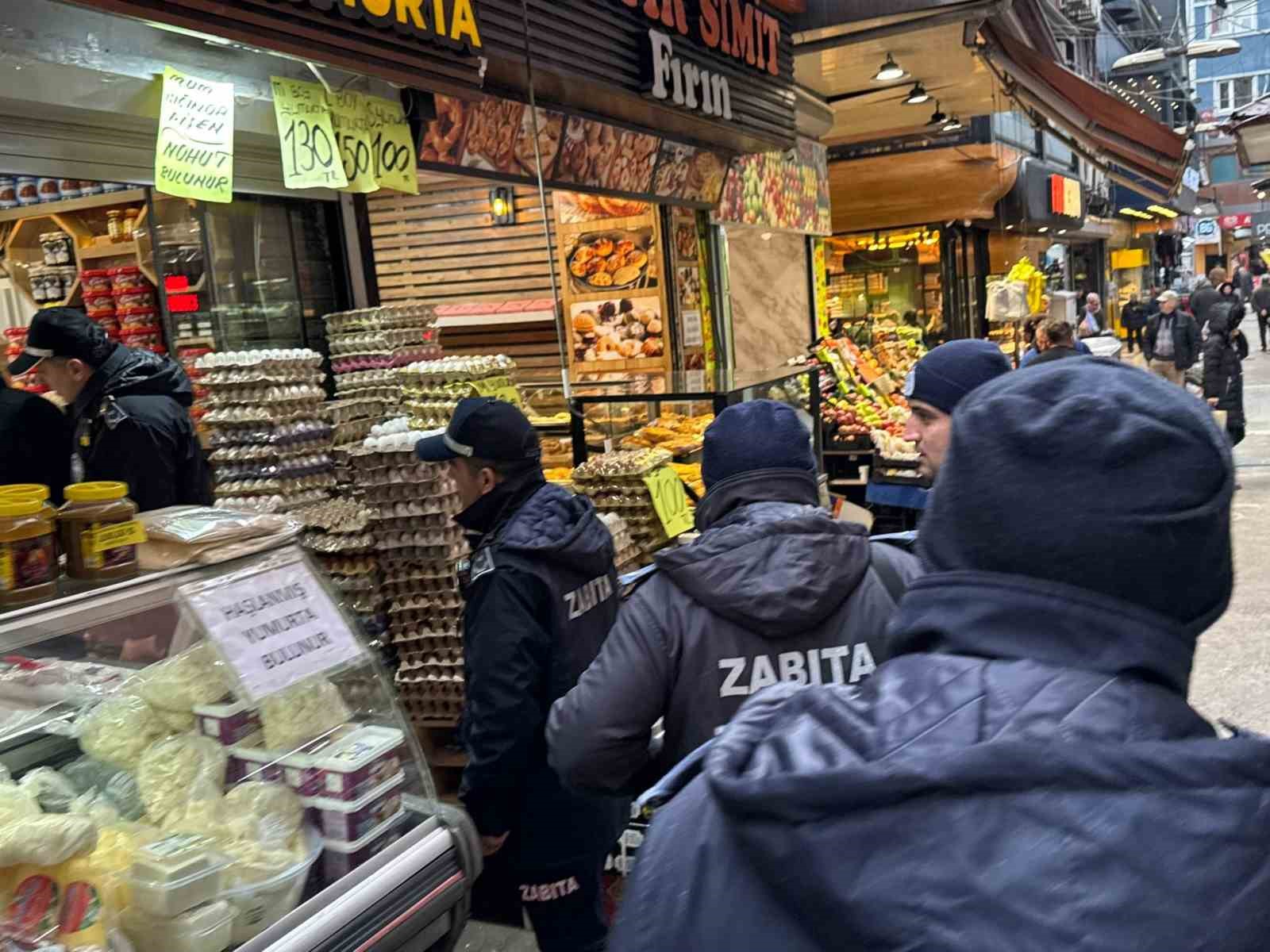 Zonguldak’ta zabıtadan ’kaldırım işgali’ denetimi