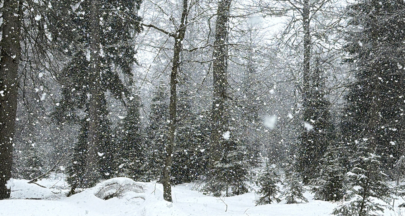 Düzce’nin yüksek kesimlerinde kar kalınlığı 1 metreyi buldu