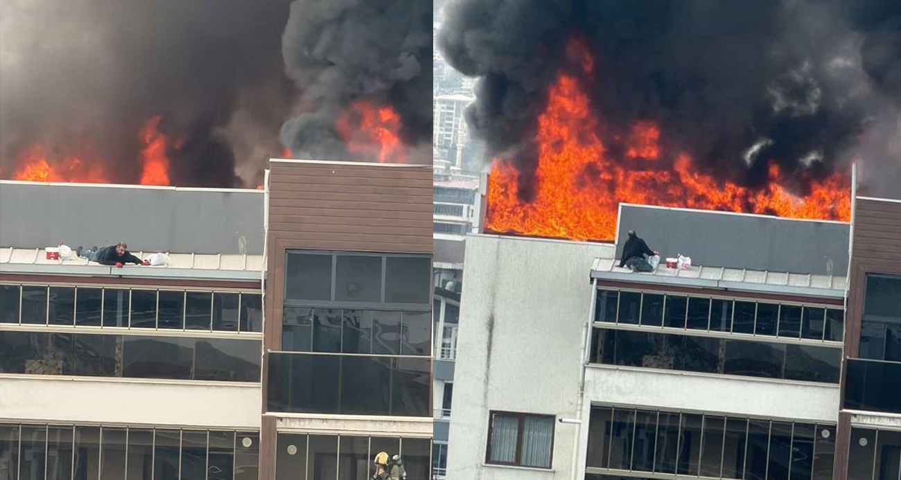 Bursa’da 8 katlı sitede can pazarı...Yangında mahsur kaldı, böyle kurtarıldı