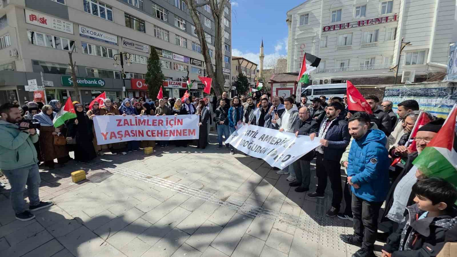 Kütahya’da İsrail’in Filistinli esirleri hedef alan idam cezası yasasına tepki