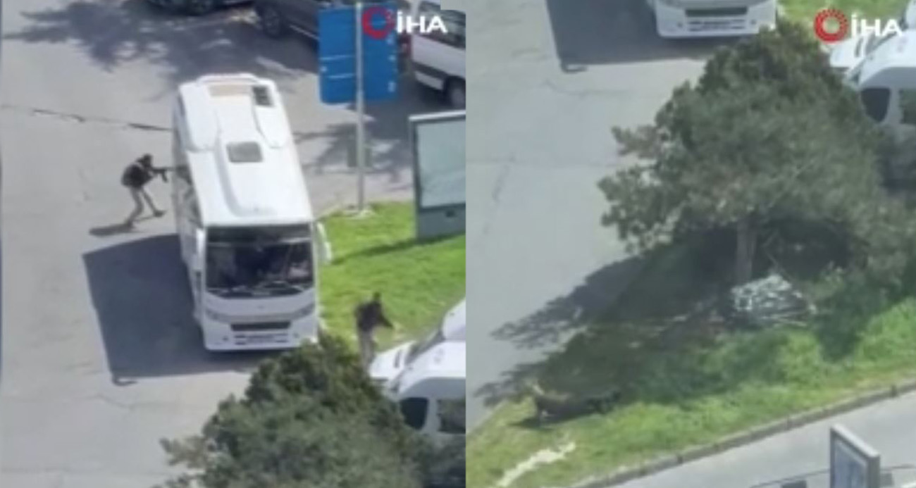 İsrail Konsolosluğu yakınından bir şahsın vurulduğu anlar böyle görüntülendi