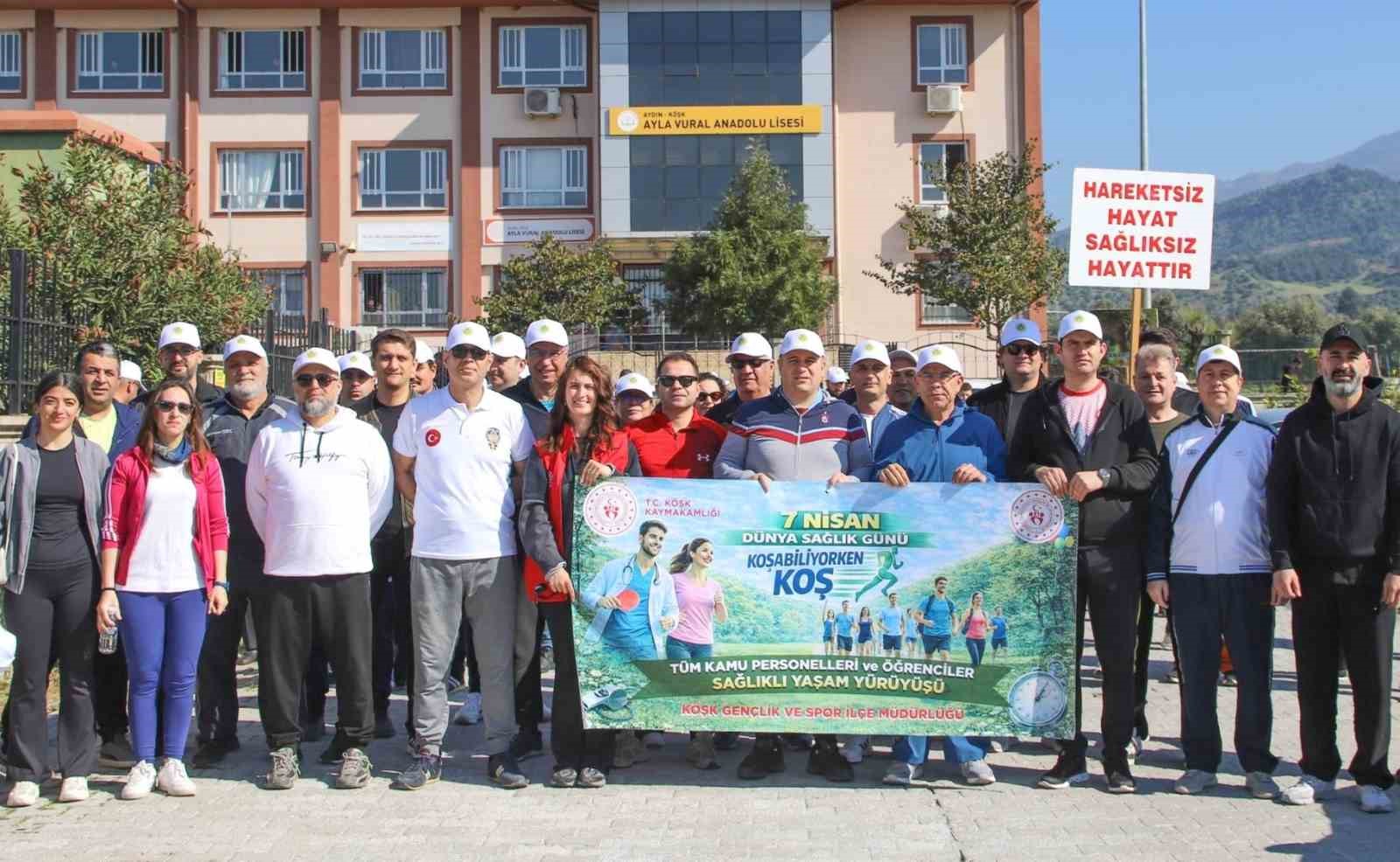 Köşk’te ’Sağlıklı Yaşam Yürüyüşü’ etkinliği yapıldı